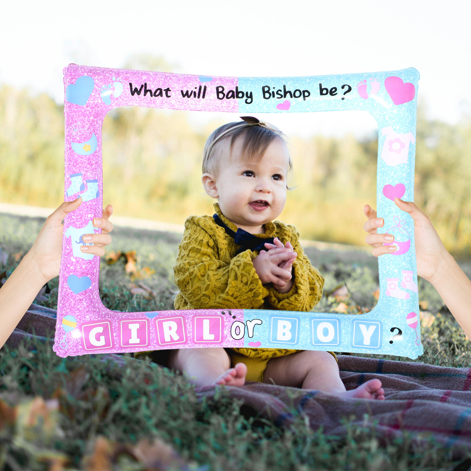 Photo Booth Frame - กรอบรูปเป่าลม น้ำหนักเบา อุปกรณ์ตกแต่งงานปาร์ตี้อาบน้ำ งานเฉลยผลลัพธ์ งานเฉลย งานเฉลยผลลัพธ์
