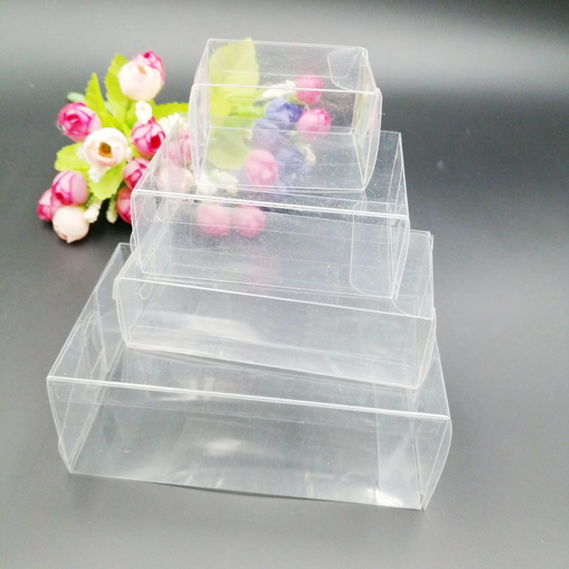 Event Party Box - 50Pcs ABC โปร่งใสกล่องพลาสติกใส PVC ของขวัญกล่องบรรจุภัณฑ์ Candy