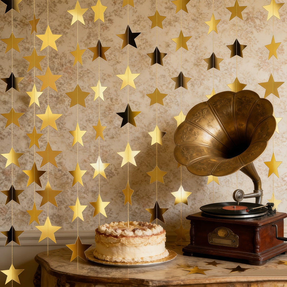 Party Banner Gold - 1 ชิ้น 4 เมตร/157.48 นิ้ว สีทอง