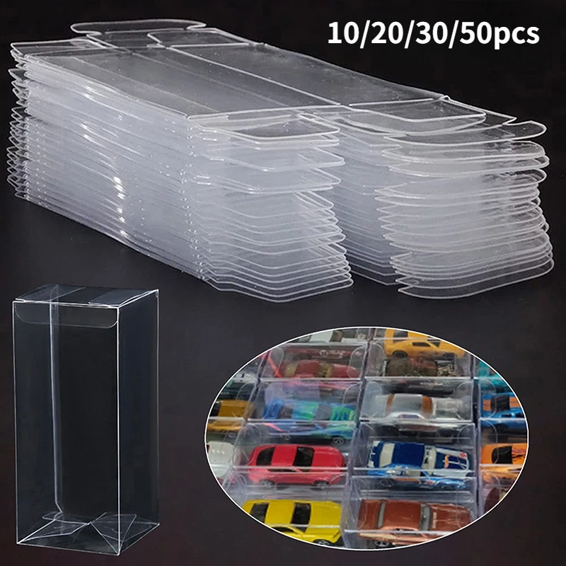 Event Party Box - 1/64 ล้างรถของเล่น PVC กล่องป้องกันฝุ่นผู้ถือของขวัญกรณี Protector งานแต่งงานตกแต่ง