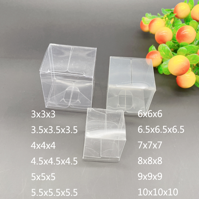 100Pcs 3-10ซม.ของขวัญพลาสติกใส - Event Party Box บทวิจารณ์และราคา