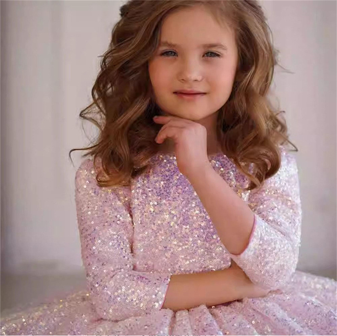 ชุดเดรสเด็กผู้หญิงสีชมพูแวววาว - Birthday Sash Glitter บทวิจารณ์และราคา