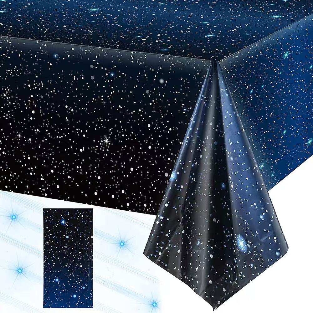 ผ้าปูโต๊ะลายท้องฟ้าเต็มดาวแบบใ - Table Cloth Disposable บทวิจารณ์และราคา