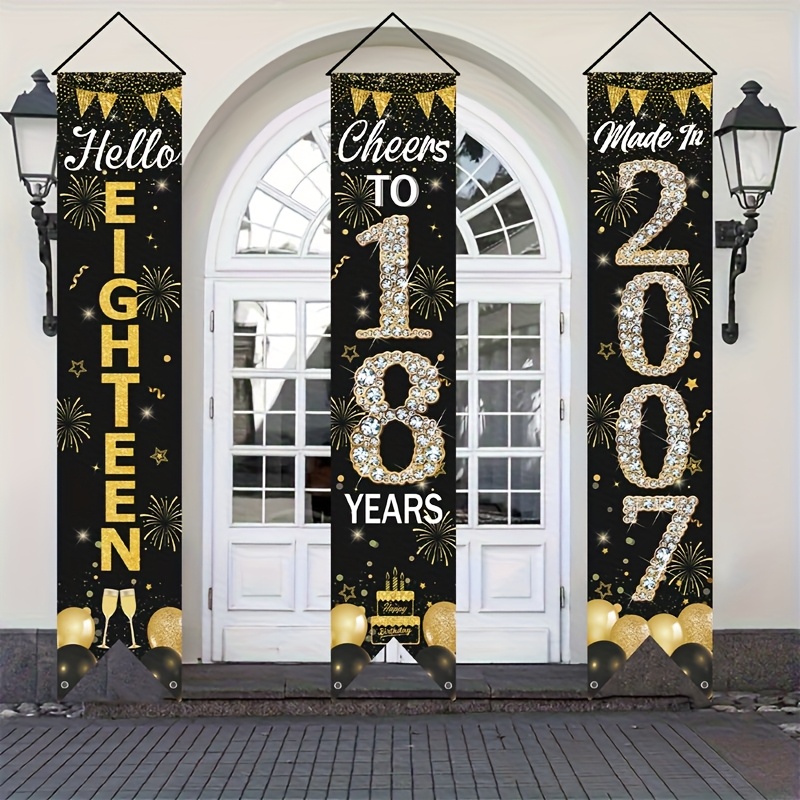 ชุดแบนเนอร์ประตูวันเกิดครบรอบ  - Party Banner Gold บทวิจารณ์และราคา