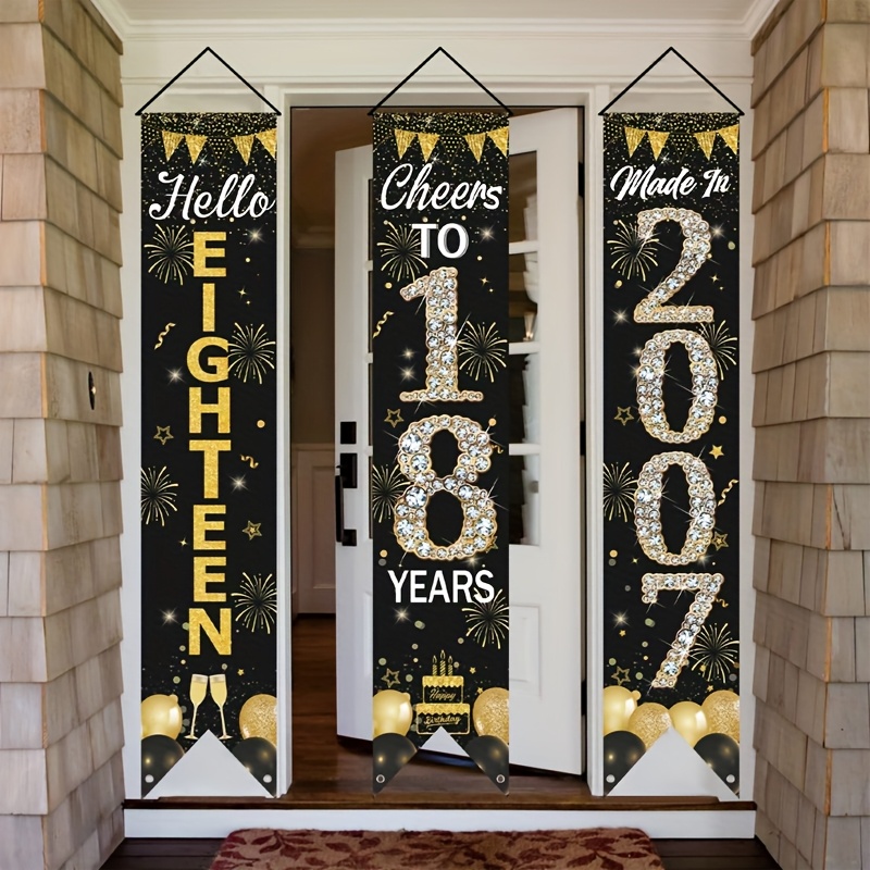 ชุดแบนเนอร์ประตูวันเกิดครบรอบ  - Party Banner Gold บทวิจารณ์และราคา