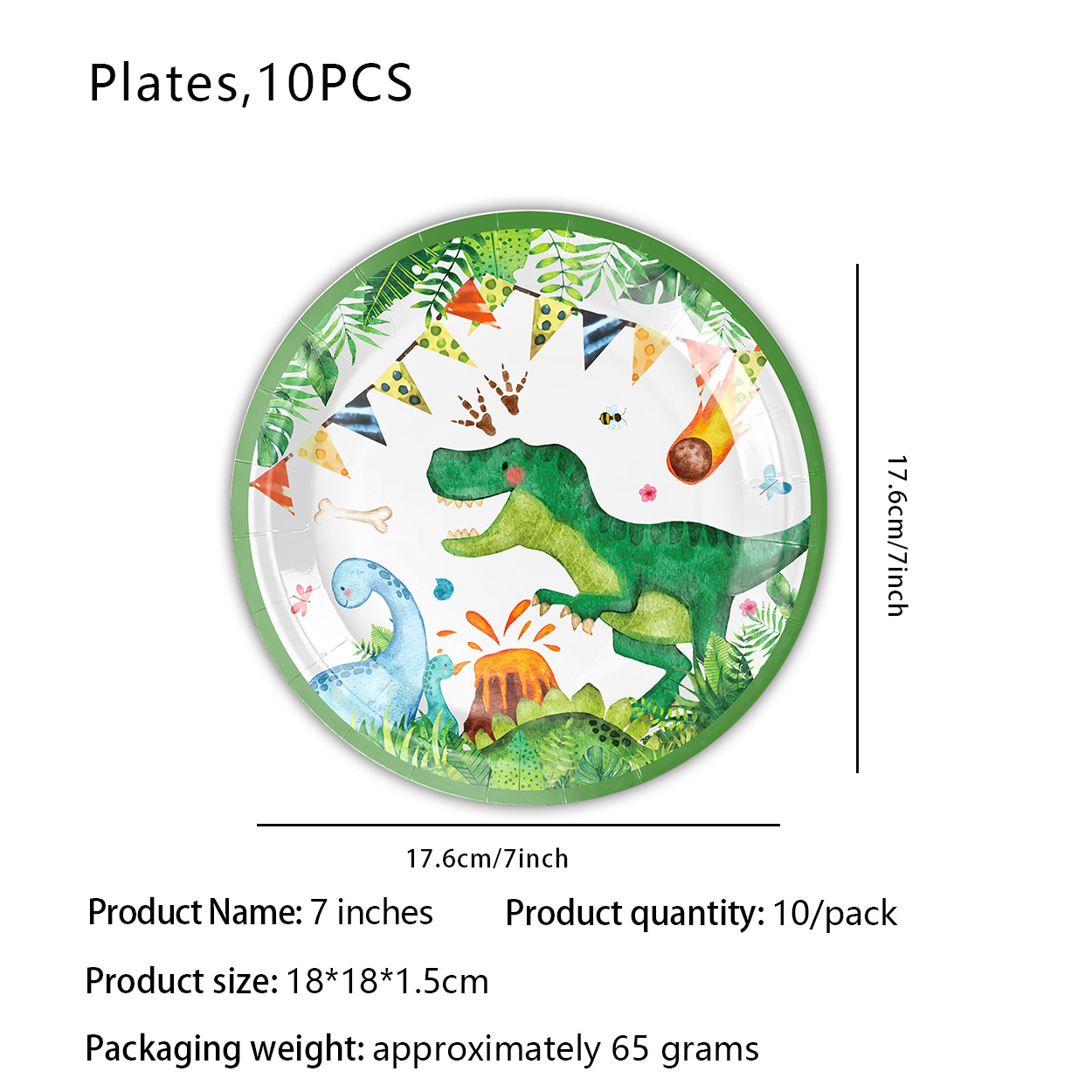 ไดโนเสาร์วันเกิดทิ้งบนโต๊ะอาหา - Table Cloth Disposable บทวิจารณ์และราคา
