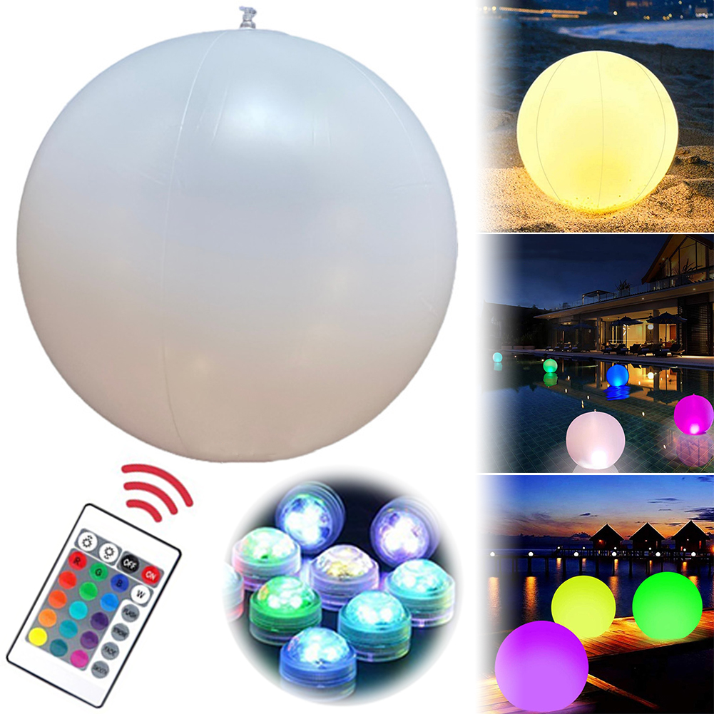 1-4 ชิ้นไฟสระว่ายน้ำลอยน้ำพร้อ - Led Balloon Light บทวิจารณ์และราคา