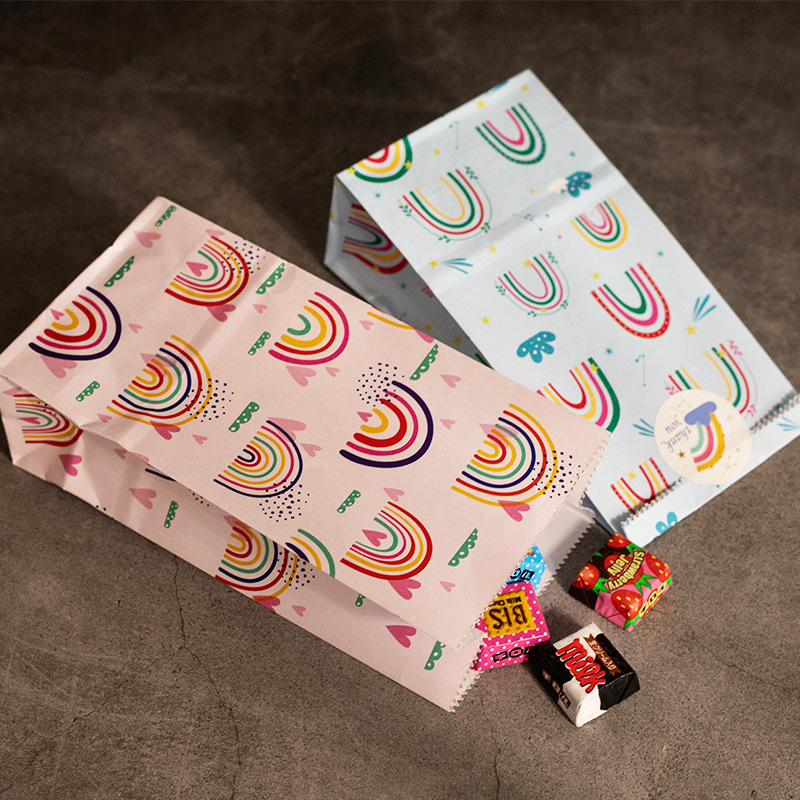 ถุงกระดาษขนาดเล็ก Rainbow พิมพ - Event Party Box บทวิจารณ์และราคา