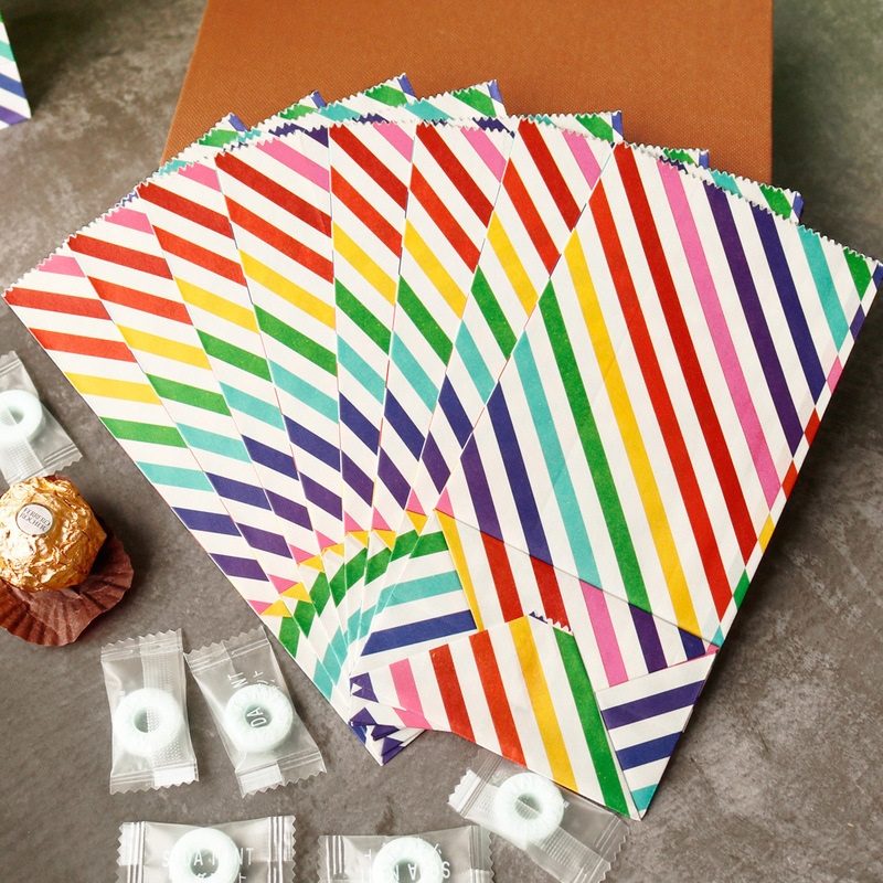 ถุงกระดาษขนาดเล็ก Rainbow พิมพ - Event Party Box บทวิจารณ์และราคา