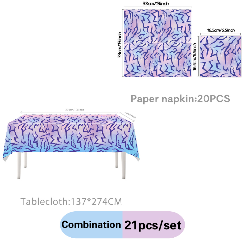 ชุดตกแต่งฉากงานวันเกิดธีมอนิเม - Table Cloth Disposable บทวิจารณ์และราคา