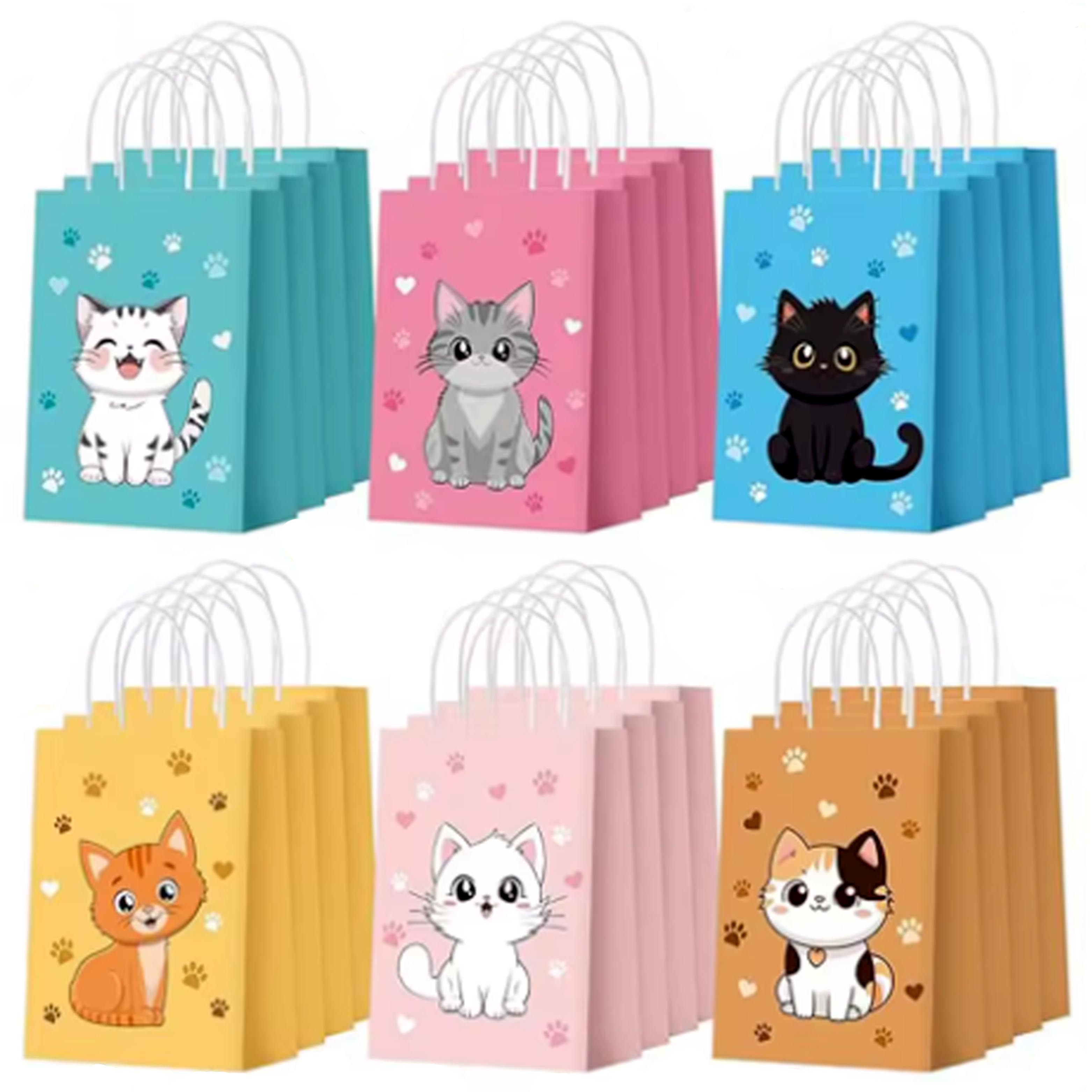 ถุงกระดาษลายการ์ตูนแมวหลากสี 6 - Event Party Shop บทวิจารณ์และราคา