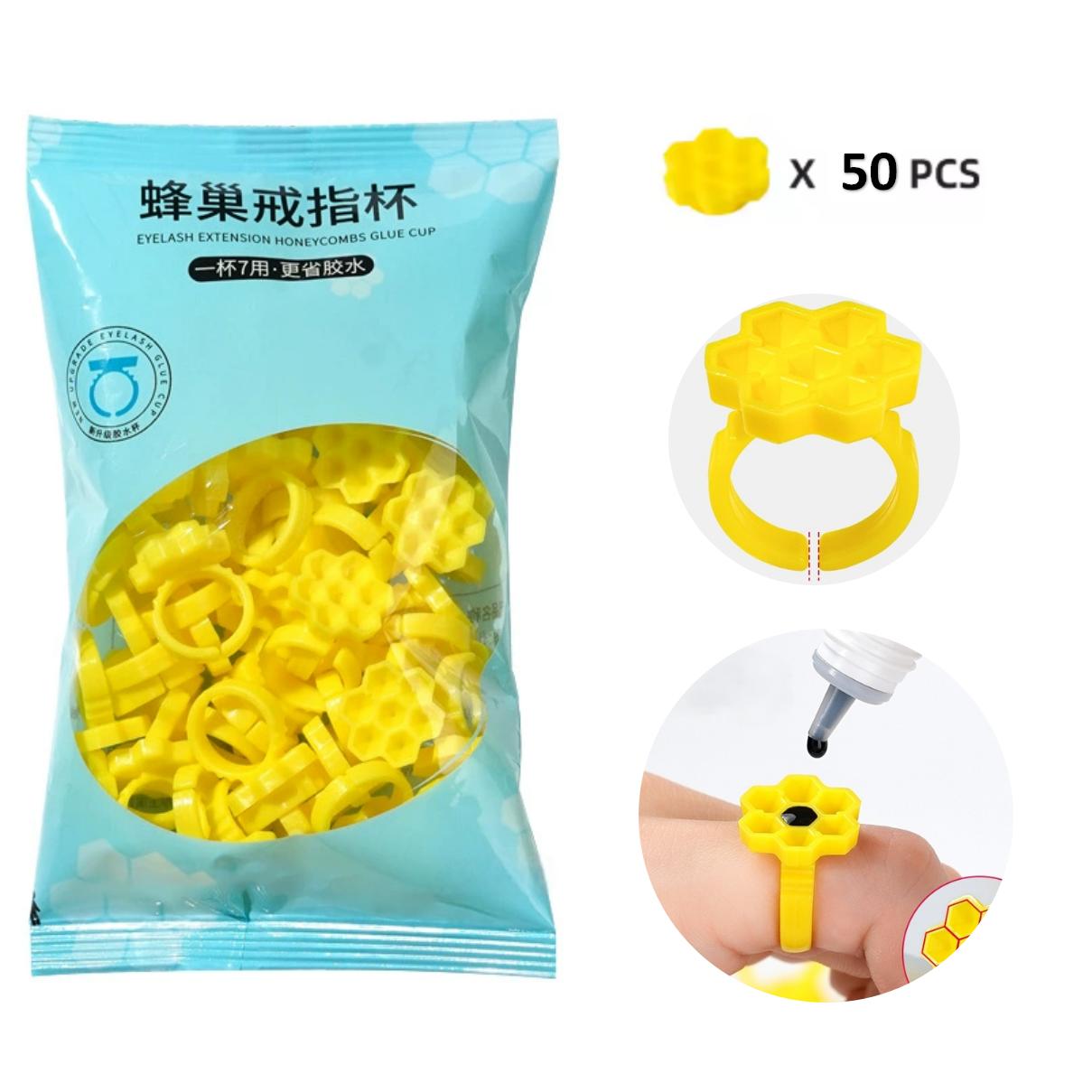 ถ้วยใส่กาวต่อขนตาแบบวงแหวน 50  - Plastic Cup 50Pcs บทวิจารณ์และราคา