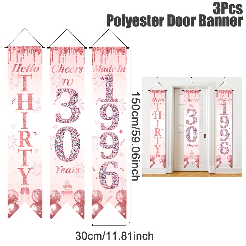 ชุดแบนเนอร์ประตูวันเกิดครบรอบ  - Party Banner Gold บทวิจารณ์และราคา