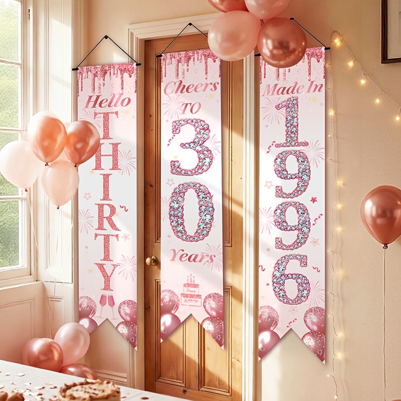 ชุดแบนเนอร์ประตูวันเกิดครบรอบ  - Party Banner Gold บทวิจารณ์และราคา