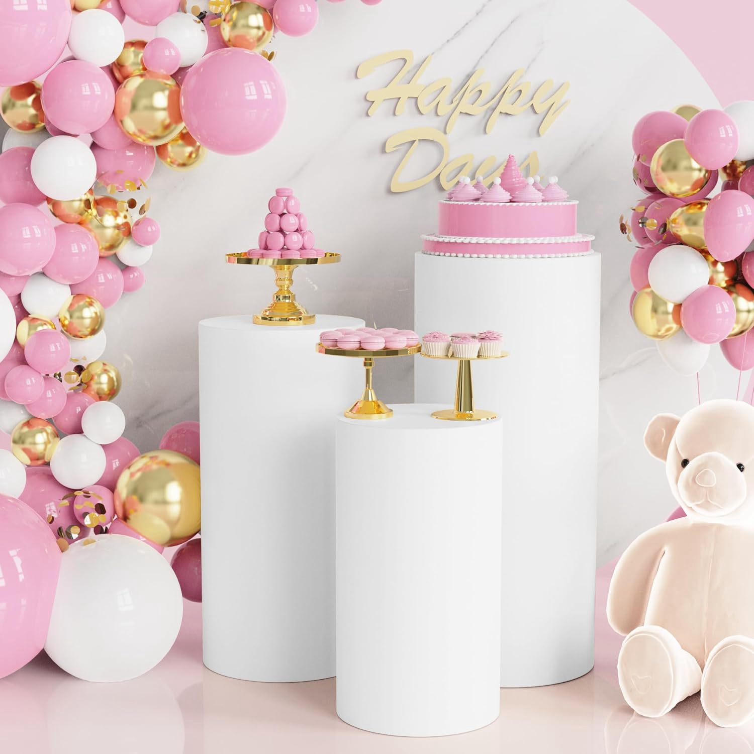 Yeele 1 ชิ้น/3 ชิ้น/5 ชิ้น ผ้า - Dessert Table Backdrop บทวิจารณ์และราคา