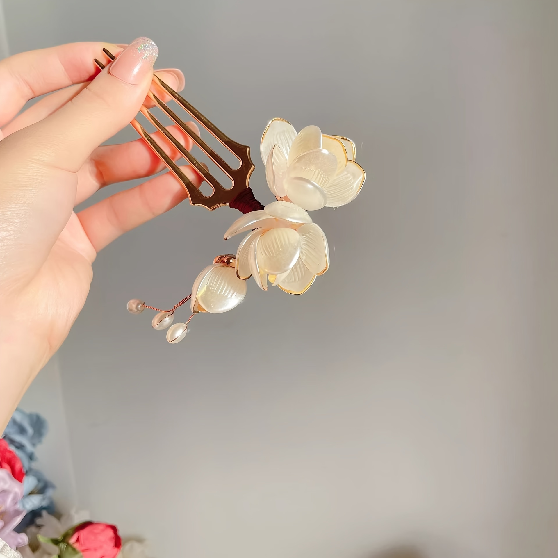 หวีผมลายดอกแมกโนเลียสไตล์จีน ป - Event Suppliers บทวิจารณ์และราคา