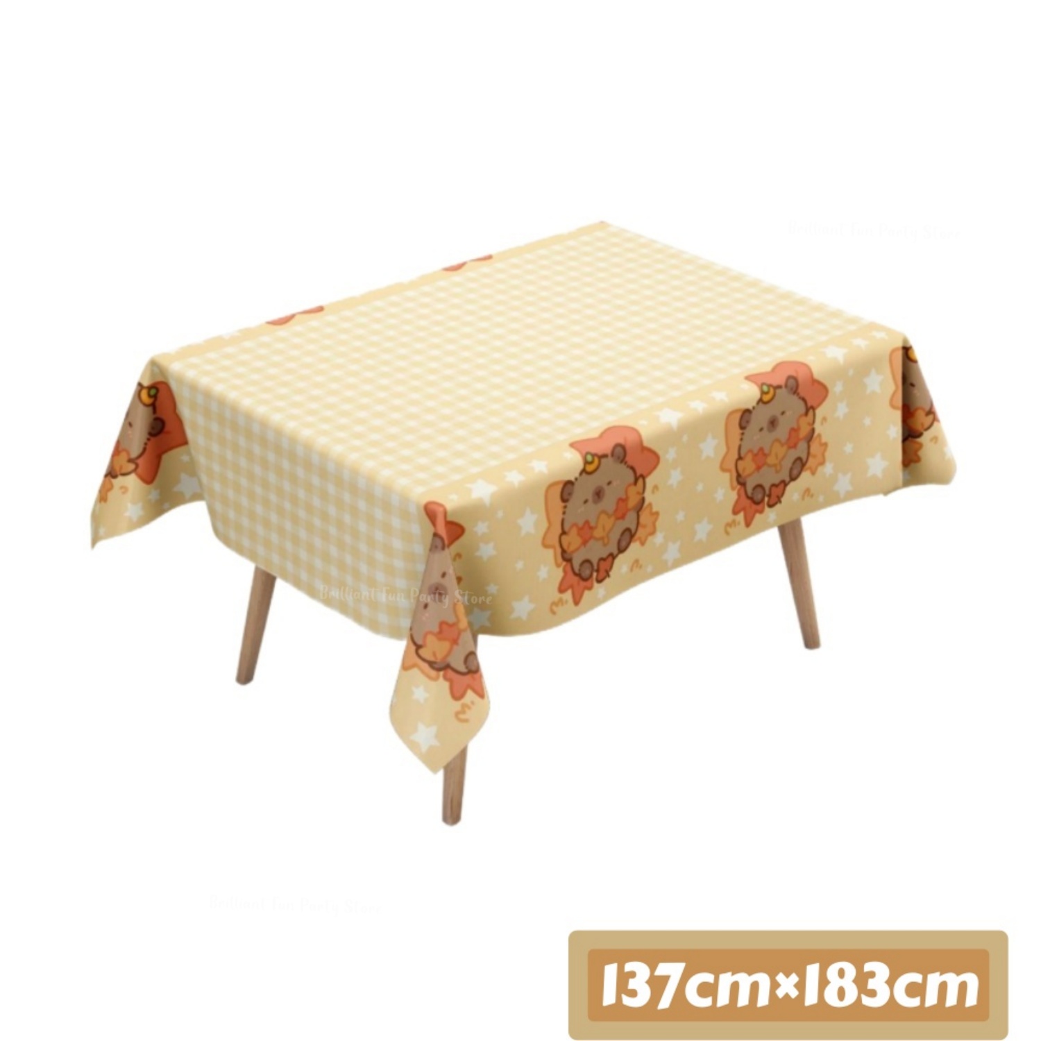 น่ารักคาปิบาร่าผ้าปูโต๊ะสำหรับ - Table Cloth Disposable บทวิจารณ์และราคา